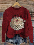 Christmas Santa Claus Print Sweater