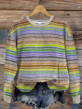 Vintage Color Striped Top