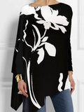 Women's Vintage Print Long Sleeve Blouse