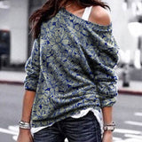 Modern Cold Shoulder Long Sleeve Top