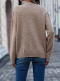 Casual Plain Round Neck Sweater