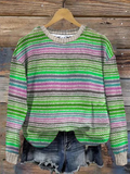 Vintage Color Striped Top