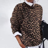 Wild Leopard Round Neck Top