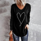 Stylish V-Neck Print Top