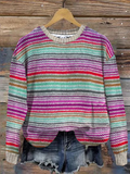 Vintage Color Striped Top