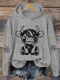 Highland Cow Casual Hoodie