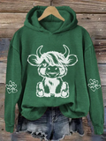 Highland Cow Casual Hoodie