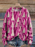 Christmas Tree  Knit Pullover Sweatershirt