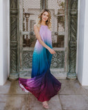 Tie and dye boho maxi dress