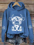 Highland Cow Casual Hoodie