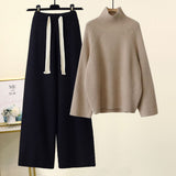 Knitted Long Sleeve Two Piece Set