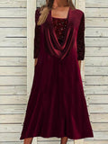 Party Glitter Loose Velvet Dress