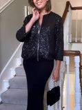 Sequined Bomber Jacket