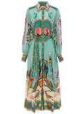 Multi Evergreen Shirtdress