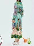 Multi Evergreen Shirtdress