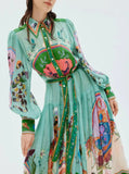 Multi Evergreen Shirtdress