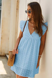 Fresh V-Neck Mini Dress