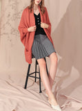 OPEN FRONT DRAPE KNIT CARDIGAN