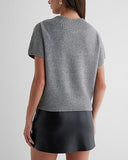 Crew Neck Short Sleeve Sweater