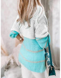 Turquoise Slouchy Cardigan