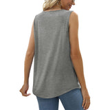 Sweet Sleeveless Plain Tank Top