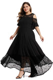 Fashion lace splicing dress