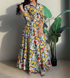 Ethnic Print Maxi Dress