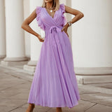 Fashion Chiffon Pleated Dress