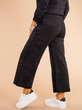 Crystals Hoodied Sweatshirt & Wide Leg Pants