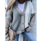 Fall Color Blocking Cardigan