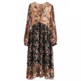 Floral chiffon dress