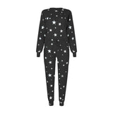 Star Print Long-sleeved Casual Home Service Set