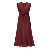 Fashion Chiffon Pleated Dress