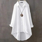 White Long Sleeve Blouse Shirt