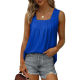 Sweet Sleeveless Plain Tank Top