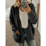 Autumn And Winter Plus Size Cardigan Casual Velvet Short Jacket