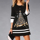 Fall Winter Crew Neck Casual dress