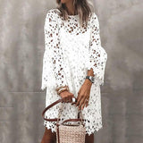 White Lace Mini Dress