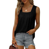 Sweet Sleeveless Plain Tank Top