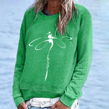 Solid Color Crew Neck Sweatshirt