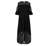 Fashion lace splicing dress