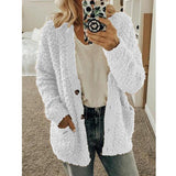 Autumn And Winter Plus Size Cardigan Casual Velvet Short Jacket