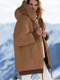 Solid Color Medium-length Coat