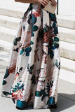 V-neck fashion print dress