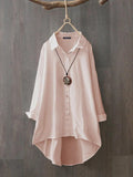 White Long Sleeve Blouse Shirt