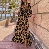 Fashion Printed Bohemian Beach Casual Maxi Dress