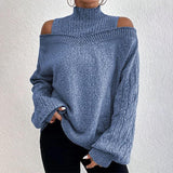 Autumn and winter drop shoulder women's thick sweater