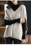 V-neck Bat Sleeve Knitted Vest