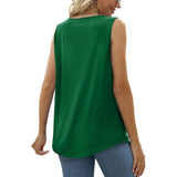 Sweet Sleeveless Plain Tank Top