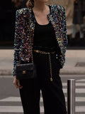 Sequin Short Jacket Coat